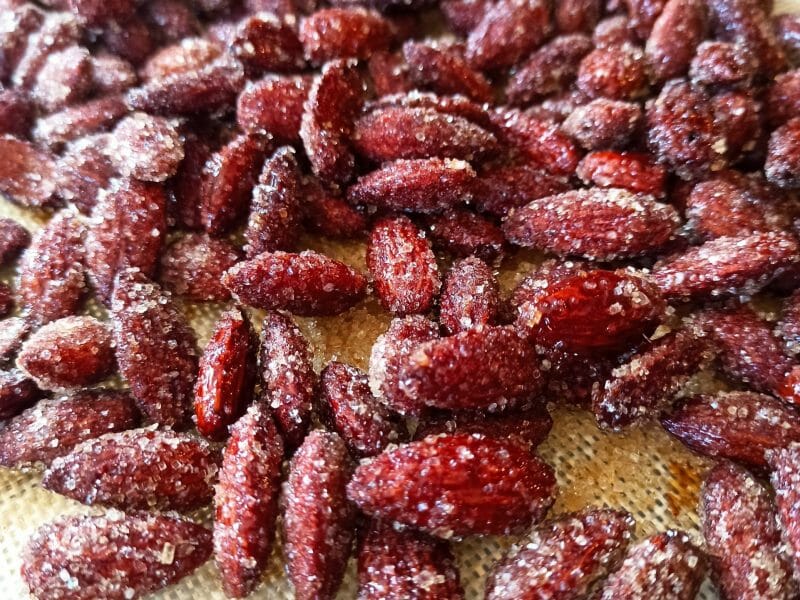 Cliquez pour zoomer ! Amandes grillées à la cannelle et au miel Thermomix par puce-la-gourmande