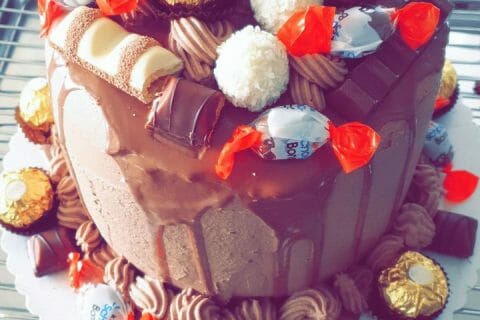 Cliquez pour zoomer ! Layer cake Kinder Bueno Thermomix par Sninette