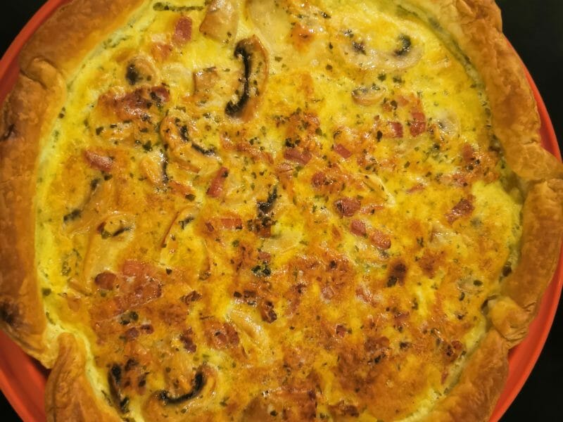 Cliquez pour zoomer ! Tarte champignons et lardons Thermomix par xiaocui
