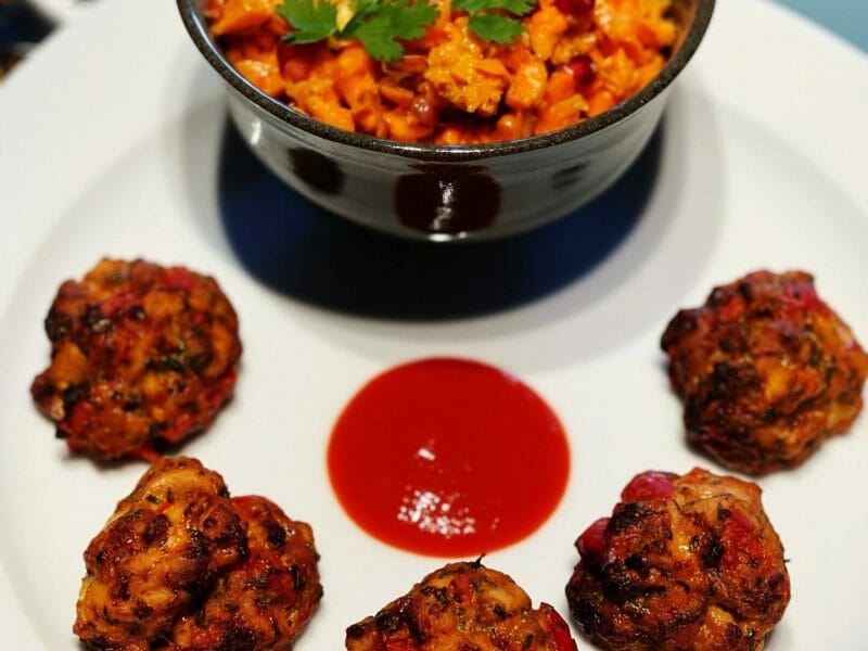 Cliquez pour zoomer ! Boulettes de poulet Thaï Thermomix par nathalie_borella