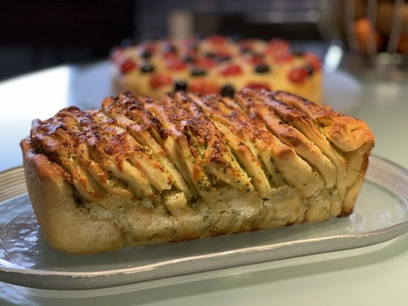 Cliquez pour zoomer ! Pain à l’ail, persil et mozzarella Thermomix par nathalie_borella