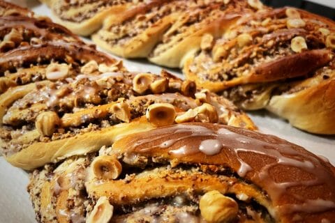 Cliquez pour zoomer ! Brioche tressée aux noisettes Thermomix par nathalie_borella