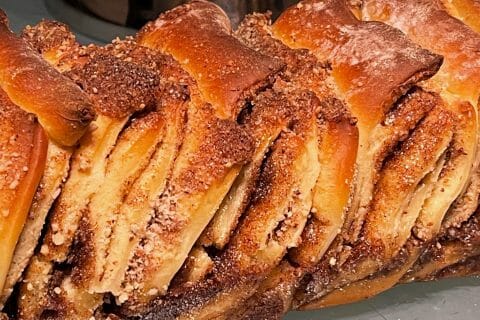 Cliquez pour zoomer ! Brioche à effeuiller à la cannelle Thermomix par nathalie_borella