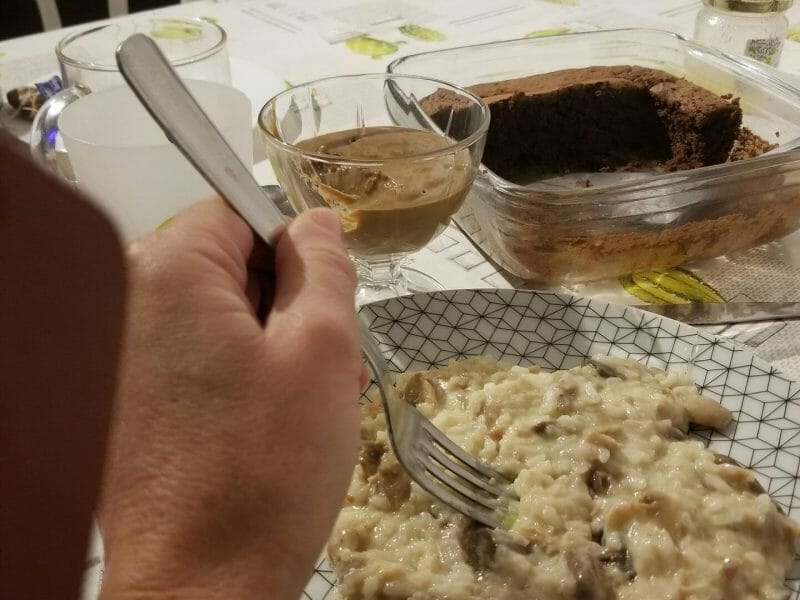 Cliquez pour zoomer ! Risotto poulet et champignons Thermomix par Annie