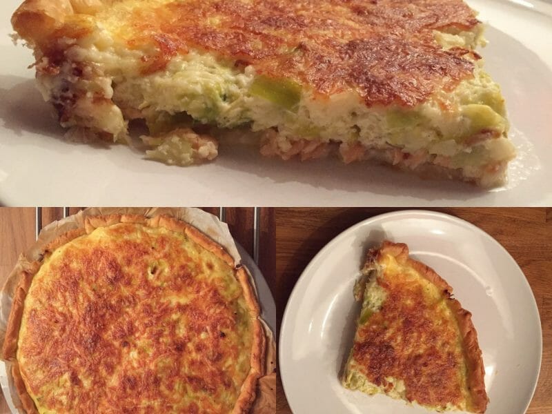 Cliquez pour zoomer ! Quiche Poireaux et Saumon Thermomix par Nab80