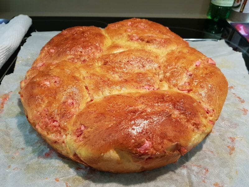 Cliquez pour zoomer ! Brioche aux pralines roses Thermomix par jo_19