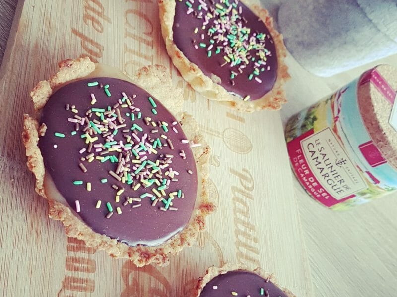 Cliquez pour zoomer ! Tartelettes chocolat et caramel beurre salé Thermomix par Flo24