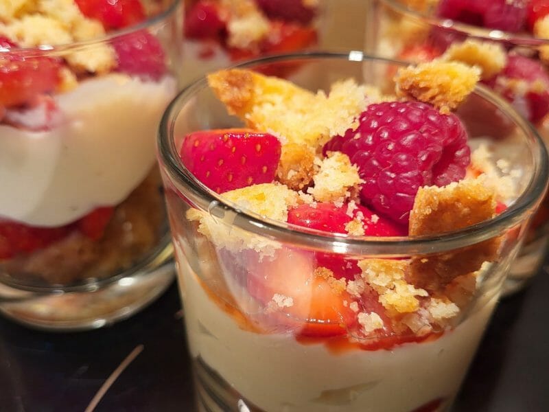 Cliquez pour zoomer ! Tarte aux fraises destructurée Thermomix par Flo24