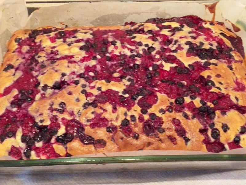 Bublanina Aux Fruits Rouges Au Thermomix Cookomix