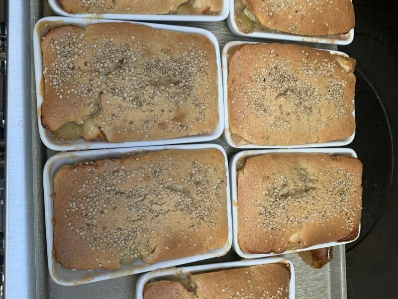 Cliquez pour zoomer ! Cobbler à la rhubarbe Thermomix par embrune