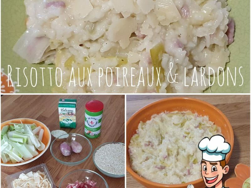 Cliquez pour zoomer ! Risotto poireaux et lardons Thermomix par Francky