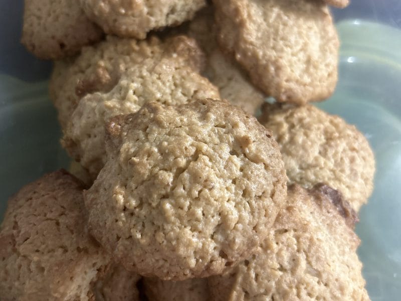 Cliquez pour zoomer ! Biscuits aux flocons d’avoine et amandes Thermomix par mylene_27