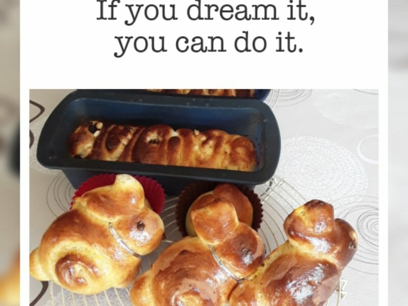 Cliquez pour zoomer ! Brioches lapin de Pâques Thermomix par Rozalix