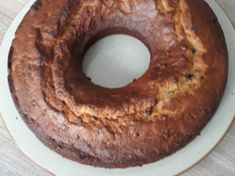 Cliquez pour zoomer ! Cake banane et pépites de chocolat Thermomix par mascotte84