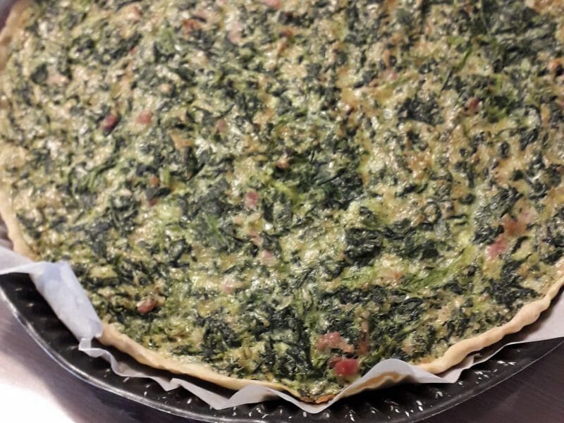 Cliquez pour zoomer ! Quiche épinards et lardons Thermomix par mascotte84