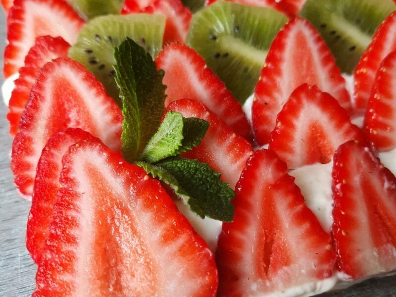 Cliquez pour zoomer ! Tarte aux fraises sans cuisson Thermomix par julie_245