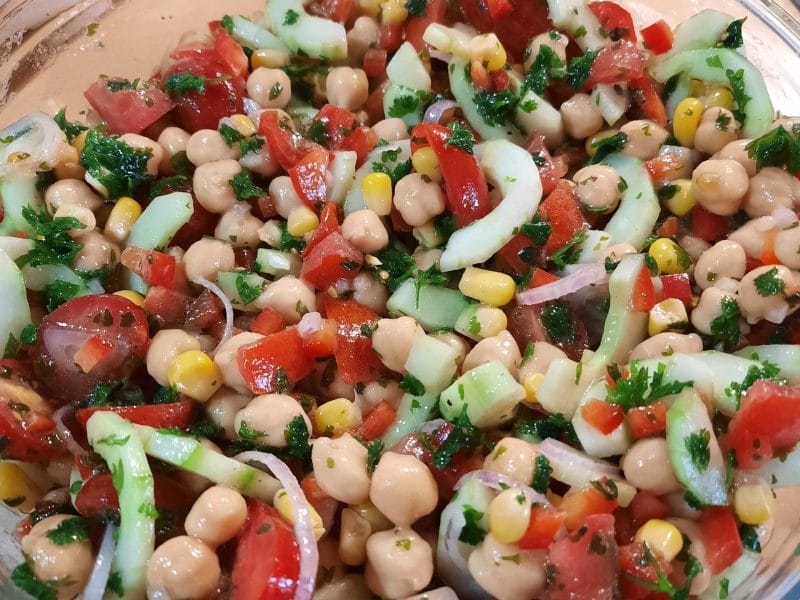 Cliquez pour zoomer ! Salade de pois chiches Thermomix par julie_245