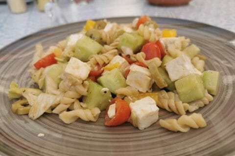 Cliquez pour zoomer ! Salade de pâtes à la grecque Thermomix par gabriel_5