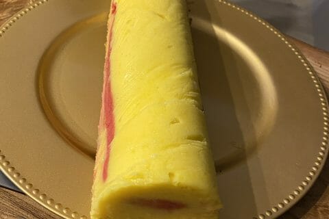 Cliquez pour zoomer ! Bûche glacée mangue et framboise Thermomix par sandy_18