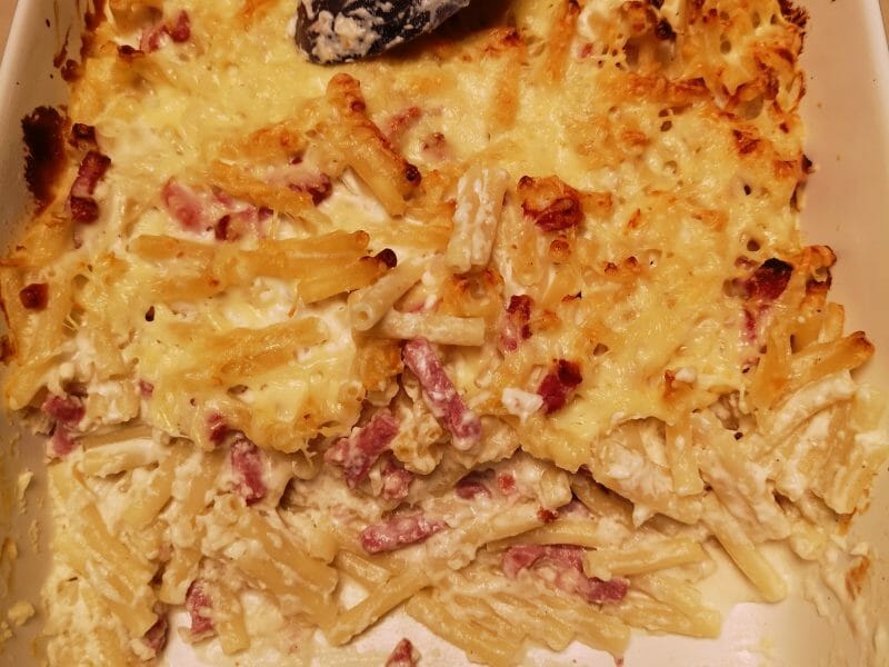 Cliquez pour zoomer ! Gratin de pâtes au fromage blanc Thermomix par Jeb'sm@t