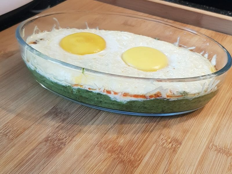 Cliquez pour zoomer ! Oeufs cocotte épinards et chorizo Thermomix par carine_52