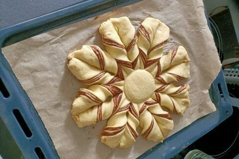 Cliquez pour zoomer ! Brioche étoilée au Nutella Thermomix par marie-03