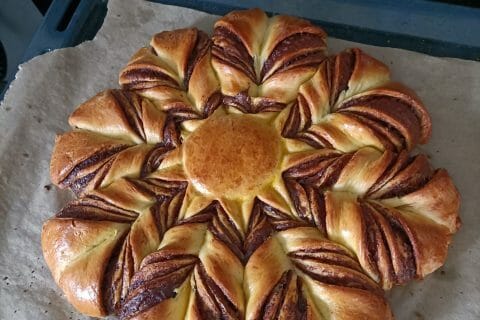 Cliquez pour zoomer ! Brioche étoilée au Nutella Thermomix par marie-03