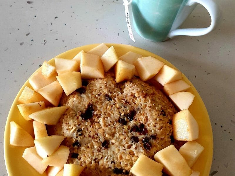 Cliquez pour zoomer ! Bowl cake banane et pépites de chocolat Thermomix par caroline_152