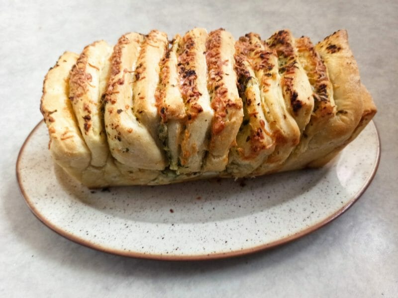 Cliquez pour zoomer ! Pain à l’ail, persil et mozzarella Thermomix par severine54230