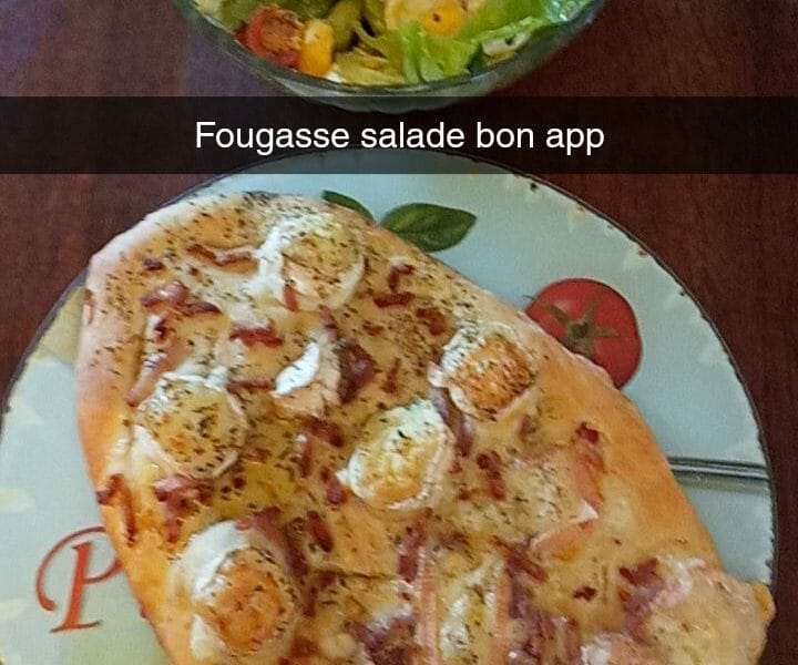Cliquez pour zoomer ! Fougasse chèvre et lardons Thermomix par pr1ncess