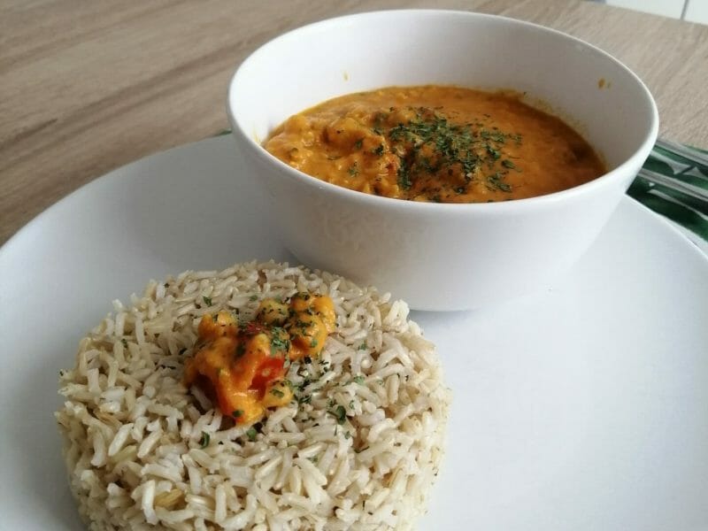 Cliquez pour zoomer ! Curry de pois chiches au lait de coco Thermomix par mlnkmnns