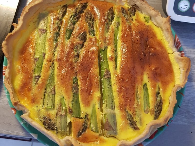 Cliquez pour zoomer ! Tarte asperges et ricotta Thermomix par Zazarorolena