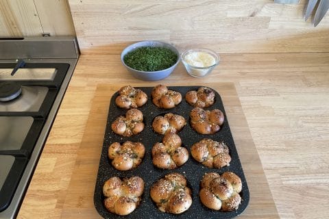 Cliquez pour zoomer ! Mini monkey bread à l’ail Thermomix par Les saveurs d’Ann’Abel
