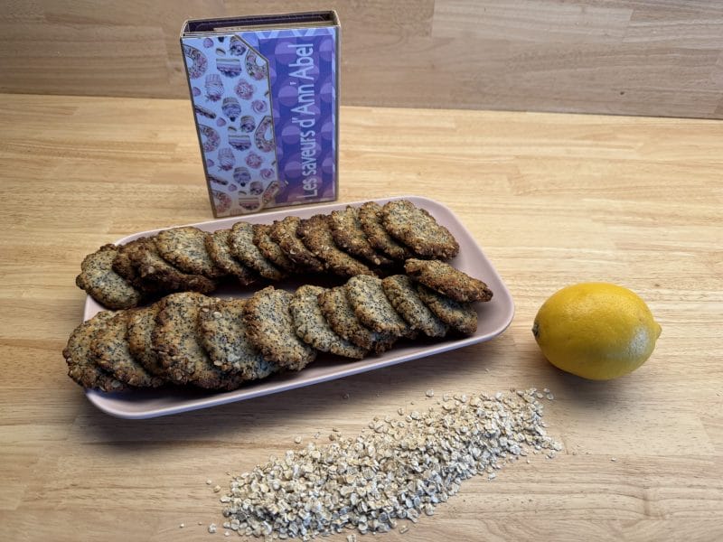 Cliquez pour zoomer ! Biscuits pavot citron Thermomix par Les saveurs d’Ann’Abel