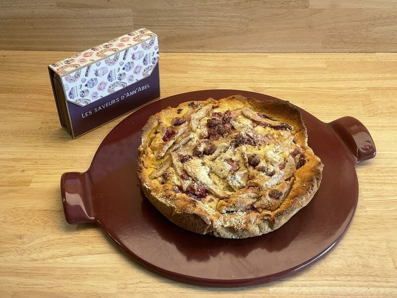 Cliquez pour zoomer ! Gâteau poires, framboises et ricotta Thermomix par Les saveurs d’Ann’Abel