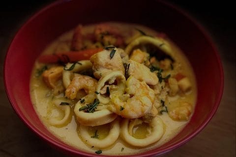 Cliquez pour zoomer ! Blanquette de la mer Thermomix par Les saveurs d’Ann’Abel