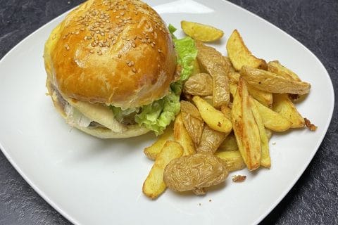 Cliquez pour zoomer ! Burger de boeuf aux olives et oignons caramélisés Thermomix par Les saveurs d’Ann’Abel