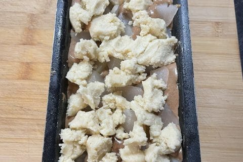 Cliquez pour zoomer ! Crumb cake poires et chocolat Thermomix par Les saveurs d’Ann’Abel