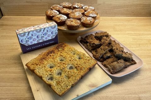 Cliquez pour zoomer ! Barres de céréales à la banane, noix et dattes Thermomix par Les saveurs d’Ann’Abel