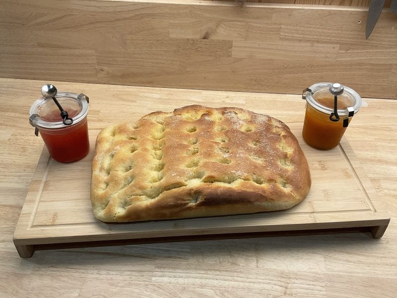 Cliquez pour zoomer ! Fougasse d’Aigues-Mortes Thermomix par Les saveurs d’Ann’Abel