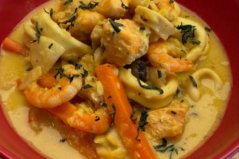 Cliquez pour zoomer ! Blanquette de la mer Thermomix par Les saveurs d’Ann’Abel