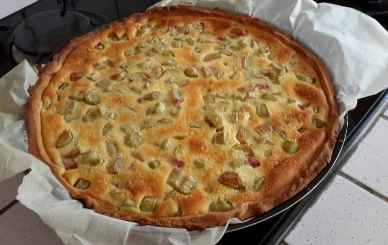 Cliquez pour zoomer ! Tarte à la rhubarbe Thermomix par Lilice