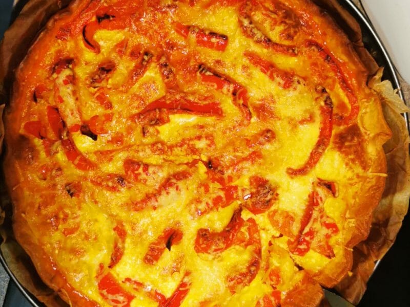 Cliquez pour zoomer ! Quiche poivrons et chorizo Thermomix par oceane_62