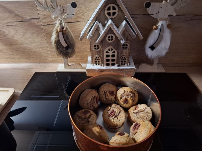 Cliquez pour zoomer ! Bouchées noix de pécan, chocolat et sirop d’érable Thermomix par Petroni