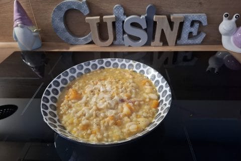 Cliquez pour zoomer ! Soupe à l’orge et aux haricots blancs Thermomix par Petroni
