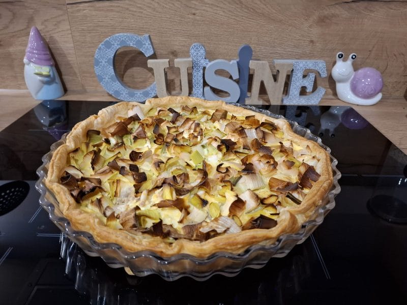 Cliquez pour zoomer ! Quiche poireaux et saumon Thermomix par Petroni