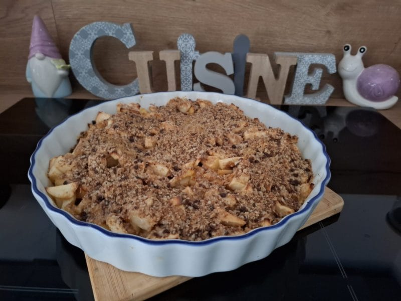 Cliquez pour zoomer ! Crumble pommes poires kiwis Thermomix par Petroni