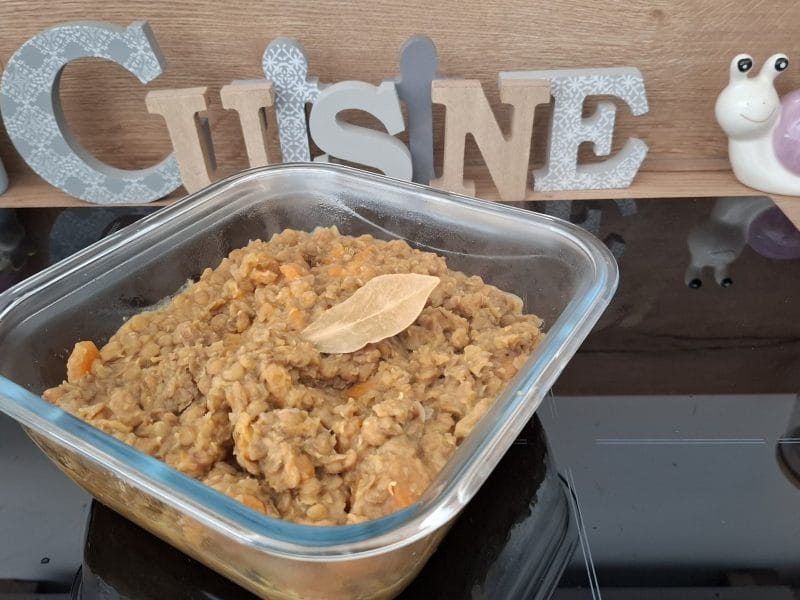 Cliquez pour zoomer ! Lentilles et ses saucisses Thermomix par Petroni