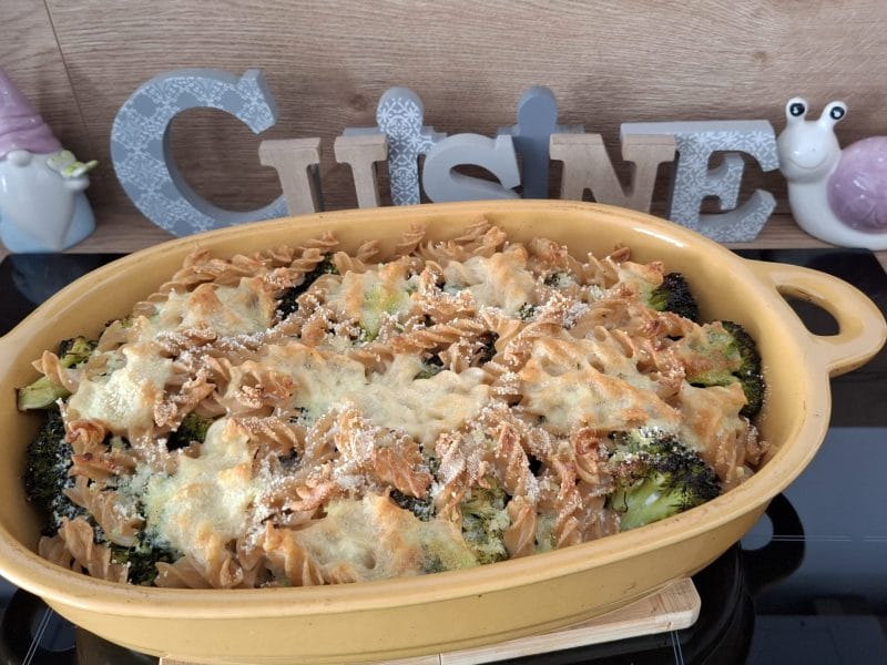 Cliquez pour zoomer ! Gratin de pâtes au brocoli Thermomix par Petroni