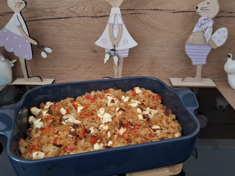 Cliquez pour zoomer ! Gratin de boulgour à l’orientale Thermomix par Petroni